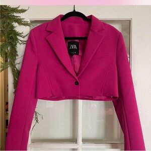 Zara cropped blazer